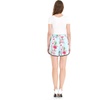 image:imageHawaii Hangover Family Matching Clothes Pink Hibiscus Vine Turquoise  Family matching Hawaiian outfits Pink Hibiscus Vine Turquoise lightweight rayon machine washable tropical floral printWomen Elasitc Waist Shorts With Pockets