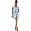 image:imageHawaii Hangover Family Matching Clothes Pink Hibiscus Vine Turquoise  Family matching Hawaiian outfits Pink Hibiscus Vine Turquoise lightweight rayon machine washable tropical floral printWomen Short Rahee