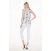 image:imageHawaii Hangover Family Matching Clothes Pink Hibiscus Vine Turquoise  Family matching Hawaiian outfits Pink Hibiscus Vine Turquoise lightweight rayon machine washable tropical floral printWomen Tank Top