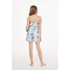 image:imageHawaii Hangover Family Matching Clothes Pink Hibiscus Vine Turquoise  Family matching Hawaiian outfits Pink Hibiscus Vine Turquoise lightweight rayon machine washable tropical floral printGirl Romper