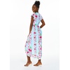 image:imageHawaii Hangover Family Matching Clothes Pink Hibiscus Vine Turquoise  Family matching Hawaiian outfits Pink Hibiscus Vine Turquoise lightweight rayon machine washable tropical floral printWomen Wrap Ruffle