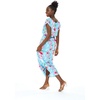 image:imageHawaii Hangover Family Matching Clothes Pink Hibiscus Vine Turquoise  Family matching Hawaiian outfits Pink Hibiscus Vine Turquoise lightweight rayon machine washable tropical floral printWomen Cap Sleeve
