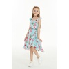 image:imageHawaii Hangover Family Matching Clothes Pink Hibiscus Vine Turquoise  Family matching Hawaiian outfits Pink Hibiscus Vine Turquoise lightweight rayon machine washable tropical floral printGirl Wrap