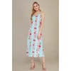 image:imageHawaii Hangover Family Matching Clothes Pink Hibiscus Vine Turquoise  Family matching Hawaiian outfits Pink Hibiscus Vine Turquoise lightweight rayon machine washable tropical floral printWomen Sweet Heart Maxi