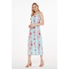 image:imageHawaii Hangover Family Matching Clothes Pink Hibiscus Vine Turquoise  Family matching Hawaiian outfits Pink Hibiscus Vine Turquoise lightweight rayon machine washable tropical floral printWomen Sweet Heart Maxi