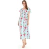 image:imageHawaii Hangover Family Matching Clothes Pink Hibiscus Vine Turquoise  Family matching Hawaiian outfits Pink Hibiscus Vine Turquoise lightweight rayon machine washable tropical floral printWomen Maxi Rahee