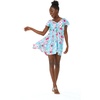 image:imageHawaii Hangover Family Matching Clothes Pink Hibiscus Vine Turquoise  Family matching Hawaiian outfits Pink Hibiscus Vine Turquoise lightweight rayon machine washable tropical floral printWomen Short Rahee