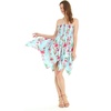 image:imageHawaii Hangover Family Matching Clothes Pink Hibiscus Vine Turquoise  Family matching Hawaiian outfits Pink Hibiscus Vine Turquoise lightweight rayon machine washable tropical floral printWomen Fairy