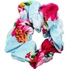 image:imageHawaii Hangover Family Matching Clothes Pink Hibiscus Vine Turquoise  Family matching Hawaiian outfits Pink Hibiscus Vine Turquoise lightweight rayon machine washable tropical floral printScrunchies