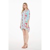image:imageHawaii Hangover Family Matching Clothes Pink Hibiscus Vine Turquoise  Family matching Hawaiian outfits Pink Hibiscus Vine Turquoise lightweight rayon machine washable tropical floral printWomen 34 Sleeve
