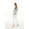 image:imageHawaii Hangover Family Matching Clothes Pink Hibiscus Vine Turquoise  Family matching Hawaiian outfits Pink Hibiscus Vine Turquoise lightweight rayon machine washable tropical floral printWomen Offshoulder Ruffle Top