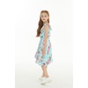 image:imageHawaii Hangover Family Matching Clothes Pink Hibiscus Vine Turquoise  Family matching Hawaiian outfits Pink Hibiscus Vine Turquoise lightweight rayon machine washable tropical floral printGirl Wrap