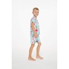 image:imageHawaii Hangover Family Matching Clothes Pink Hibiscus Vine Turquoise  Family matching Hawaiian outfits Pink Hibiscus Vine Turquoise lightweight rayon machine washable tropical floral printBoy Short Sleeve