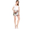 image:imageHawaii Hangover Family Matching Hawaiian Clothes Neon Sunset Pink  Family Matching Hawaiian Clothes Neon Sunset Pink lightweight rayon machine washable tropical floral print luausWomen Elasitc Waist Shorts With Pockets