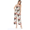 image:imageHawaii Hangover Family Matching Hawaiian Clothes Neon Sunset Pink  Family Matching Hawaiian Clothes Neon Sunset Pink lightweight rayon machine washable tropical floral print luausWomen V Neck Jumpsuit