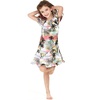 image:imageHawaii Hangover Family Matching Hawaiian Clothes Neon Sunset Pink  Family Matching Hawaiian Clothes Neon Sunset Pink lightweight rayon machine washable tropical floral print luausGirl Simple Muumuu