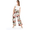 image:imageHawaii Hangover Family Matching Hawaiian Clothes Neon Sunset Pink  Family Matching Hawaiian Clothes Neon Sunset Pink lightweight rayon machine washable tropical floral print luausWomen Wide Leg Pants