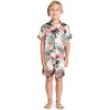 image:imageHawaii Hangover Family Matching Hawaiian Clothes Neon Sunset Pink  Family Matching Hawaiian Clothes Neon Sunset Pink lightweight rayon machine washable tropical floral print luausBoy Short Sleeve