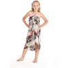 image:imageHawaii Hangover Family Matching Hawaiian Clothes Neon Sunset Pink  Family Matching Hawaiian Clothes Neon Sunset Pink lightweight rayon machine washable tropical floral print luausGirl Halter
