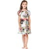 image:imageHawaii Hangover Family Matching Hawaiian Clothes Neon Sunset Pink  Family Matching Hawaiian Clothes Neon Sunset Pink lightweight rayon machine washable tropical floral print luausGirl Simple Muumuu