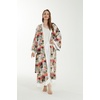 image:imageHawaii Hangover Family Matching Hawaiian Clothes Neon Sunset Pink  Family Matching Hawaiian Clothes Neon Sunset Pink lightweight rayon machine washable tropical floral print luausWomen Maxi Kimono Cardigan