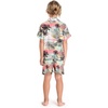 image:imageHawaii Hangover Family Matching Hawaiian Clothes Neon Sunset Pink  Family Matching Hawaiian Clothes Neon Sunset Pink lightweight rayon machine washable tropical floral print luausBoy Short Sleeve