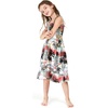 image:imageHawaii Hangover Family Matching Hawaiian Clothes Neon Sunset Pink  Family Matching Hawaiian Clothes Neon Sunset Pink lightweight rayon machine washable tropical floral print luausGirl Elastic Top