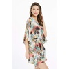 image:imageHawaii Hangover Family Matching Hawaiian Clothes Neon Sunset Pink  Family Matching Hawaiian Clothes Neon Sunset Pink lightweight rayon machine washable tropical floral print luausWomen Short Poncho