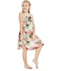 image:imageHawaii Hangover Family Matching Hawaiian Clothes Neon Sunset Pink  Family Matching Hawaiian Clothes Neon Sunset Pink lightweight rayon machine washable tropical floral print luausGirl Shift