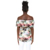 image:imageHawaii Hangover Family Matching Hawaiian Clothes Neon Sunset Pink  Family Matching Hawaiian Clothes Neon Sunset Pink lightweight rayon machine washable tropical floral print luausWomen Offshoulder Ruffle Top