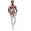 image:imageHawaii Hangover Family Matching Hawaiian Clothes Neon Sunset Pink  Family Matching Hawaiian Clothes Neon Sunset Pink lightweight rayon machine washable tropical floral print luausMen Long Sleeve