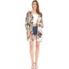 image:imageHawaii Hangover Family Matching Hawaiian Clothes Neon Sunset Pink  Family Matching Hawaiian Clothes Neon Sunset Pink lightweight rayon machine washable tropical floral print luausWomen Kimono Cardigan