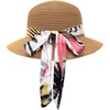 image:imageHawaii Hangover Family Matching Hawaiian Clothes Neon Sunset Pink  Family Matching Hawaiian Clothes Neon Sunset Pink lightweight rayon machine washable tropical floral print luausWomen Hat
