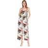 image:imageHawaii Hangover Family Matching Hawaiian Clothes Neon Sunset Pink  Family Matching Hawaiian Clothes Neon Sunset Pink lightweight rayon machine washable tropical floral print luausWomen V Neck Jumpsuit
