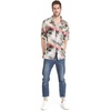 image:imageHawaii Hangover Family Matching Hawaiian Clothes Neon Sunset Pink  Family Matching Hawaiian Clothes Neon Sunset Pink lightweight rayon machine washable tropical floral print luausMen Short Sleeve