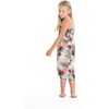 image:imageHawaii Hangover Family Matching Hawaiian Clothes Neon Sunset Pink  Family Matching Hawaiian Clothes Neon Sunset Pink lightweight rayon machine washable tropical floral print luausGirl Halter