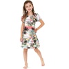 image:imageHawaii Hangover Family Matching Hawaiian Clothes Neon Sunset Pink  Family Matching Hawaiian Clothes Neon Sunset Pink lightweight rayon machine washable tropical floral print luausGirl Simple Muumuu