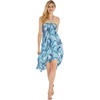 image:imageHawaii Hangover Family Matching Hawaiian Clothes Simply Blue Leaves  Family matching Hawaiian outfits Simply Blue Leaves lightweight rayon machine washable tropical leaf print luausWomen Halter