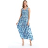 image:imageHawaii Hangover Family Matching Hawaiian Clothes Simply Blue Leaves  Family matching Hawaiian outfits Simply Blue Leaves lightweight rayon machine washable tropical leaf print luausWomen Maxi Tank