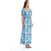 image:imageHawaii Hangover Family Matching Hawaiian Clothes Simply Blue Leaves  Family matching Hawaiian outfits Simply Blue Leaves lightweight rayon machine washable tropical leaf print luausWomen Cap Sleeve