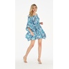 image:imageHawaii Hangover Family Matching Hawaiian Clothes Simply Blue Leaves  Family matching Hawaiian outfits Simply Blue Leaves lightweight rayon machine washable tropical leaf print luausWomen Short Poncho