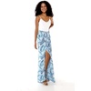 image:imageHawaii Hangover Family Matching Hawaiian Clothes Simply Blue Leaves  Family matching Hawaiian outfits Simply Blue Leaves lightweight rayon machine washable tropical leaf print luausWomen Wide Leg Pants