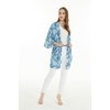 image:imageHawaii Hangover Family Matching Hawaiian Clothes Simply Blue Leaves  Family matching Hawaiian outfits Simply Blue Leaves lightweight rayon machine washable tropical leaf print luausWomen Kimono Cardigan