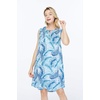 image:imageHawaii Hangover Family Matching Hawaiian Clothes Simply Blue Leaves  Family matching Hawaiian outfits Simply Blue Leaves lightweight rayon machine washable tropical leaf print luausWomen Shift