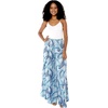 image:imageHawaii Hangover Family Matching Hawaiian Clothes Simply Blue Leaves  Family matching Hawaiian outfits Simply Blue Leaves lightweight rayon machine washable tropical leaf print luausWomen Wide Leg Pants