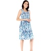 image:imageHawaii Hangover Family Matching Hawaiian Clothes Simply Blue Leaves  Family matching Hawaiian outfits Simply Blue Leaves lightweight rayon machine washable tropical leaf print luausWomen Short Tank