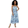 image:imageHawaii Hangover Family Matching Hawaiian Clothes Simply Blue Leaves  Family matching Hawaiian outfits Simply Blue Leaves lightweight rayon machine washable tropical leaf print luausWomen Maxi Ruffle