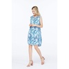 image:imageHawaii Hangover Family Matching Hawaiian Clothes Simply Blue Leaves  Family matching Hawaiian outfits Simply Blue Leaves lightweight rayon machine washable tropical leaf print luausWomen Shift