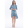 image:imageHawaii Hangover Family Matching Hawaiian Clothes Simply Blue Leaves  Family matching Hawaiian outfits Simply Blue Leaves lightweight rayon machine washable tropical leaf print luausWomen 34 Sleeve