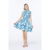image:imageHawaii Hangover Family Matching Hawaiian Clothes Simply Blue Leaves  Family matching Hawaiian outfits Simply Blue Leaves lightweight rayon machine washable tropical leaf print luausWomen Shirt